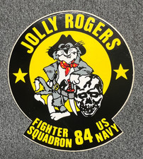 U.S. NAVY FIGHTER SQUADRON VF-84 JOLLY ROGERS STICKER