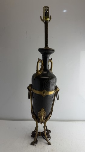 Vintage ornate urn table - table, lamp