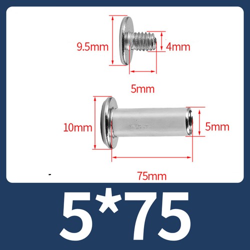 Binding barrel and - and, screw