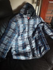 Airwalk retro Coat  New Without Tags XL Blue And Grey