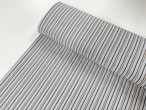 Blue stripe seersucker fabric - blue,