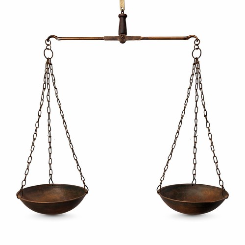 Antique hanging balance scale - balance,