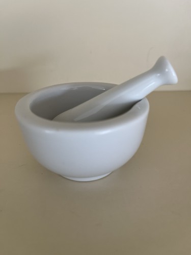 Cute mini white ceramic pestle - cute,