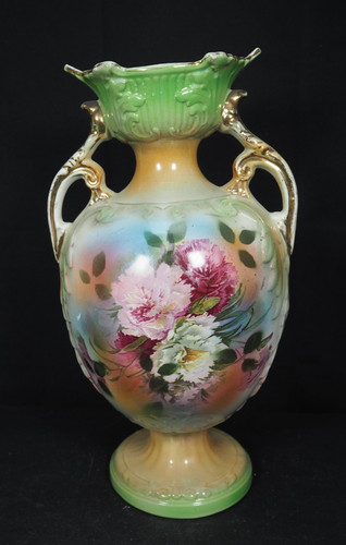 Large twin handle vase vintage - handle,