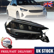 For 2019-24 Vauxhall Corsa F Onwards Front Headlight Full LED Drivers Side Right