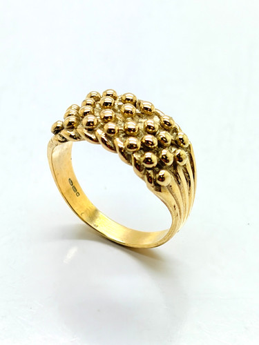 9ct yellow solid gold row - gold, 4