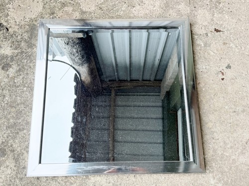 Modern square chrome framed - modern,