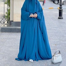 Dubai Women Abaya Overhead Full Cover Kaftan Prayer Burka Long Robes Islamic New
