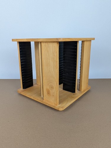 Vtg cube wooden - wooden, cd