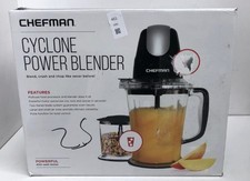 NEW Chefman Cyclone Power Blender 2-tier Blade Blend Crush Chop Black 🧑‍🍳🌪️🍧
