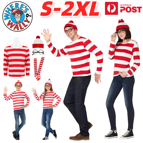 Wheres wally costume men - wheres, women
