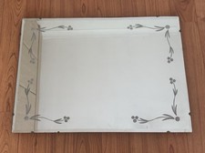 Vintage bevelled edge etched