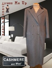 Cashmere Wool Coat Grey Velvet