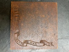 Antique Wooden Bread or chopping Board with motto