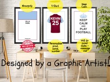 FOOTBALL CLUB  WALL PRINT -