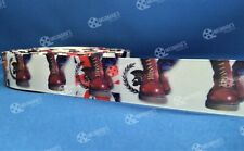 Skinhead Ska Doc Martens design satin cake/hair/craft ribbon @ MrsMario's