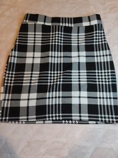 Black & White Tartan Skirt