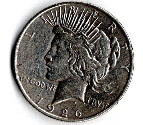 American peace silver dollar - peace,