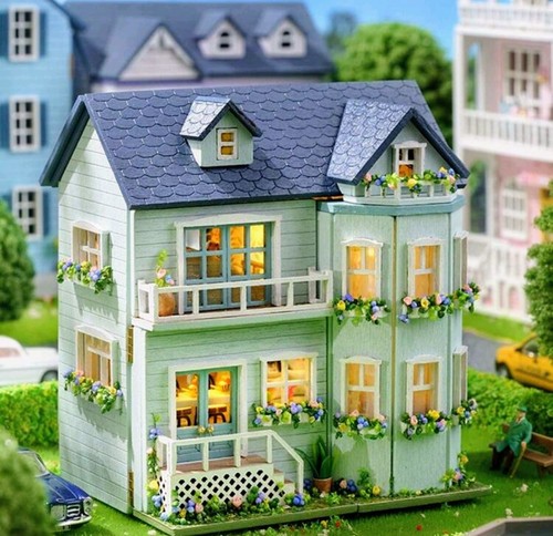 Diy miniature dollhouse kit - diy,