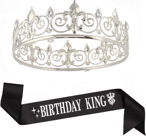 Birthday king crown - crown, and