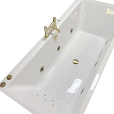 Brushed Brass Whirlpool Bath