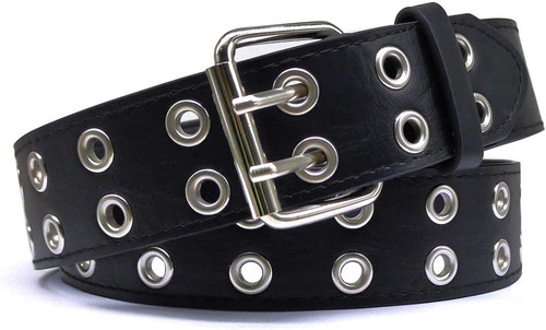 Double grommet punk belt - double,