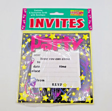 Party Invites 6pk Brand New