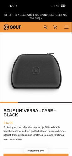 Scuf case black - case,