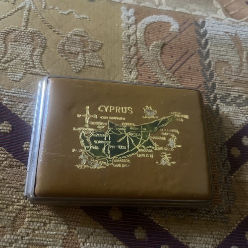 Vintage cyprus map cigarette - vintage,