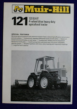 MUIR HILL 121 120 TRACTOR 1976 BROCHURE AGRICULTURE FARM FARMING SPECIFICATION