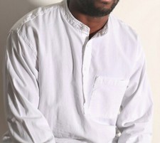 Grandad Shirt Half Button -You