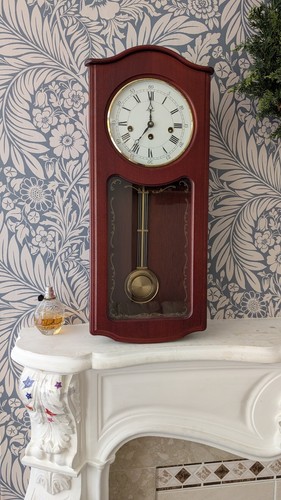 Vintage pendulum wall clock - vintage,