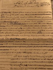 Georgian Abstract Of Deeds Relating To lands In Myton Handwritten Yorkshire