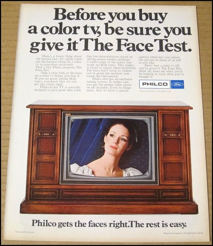 1968 philco color print - 1968,