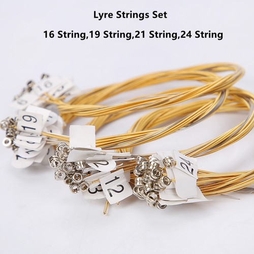 Lyre harp - strings, shiny