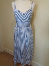ZARA BLUE AND WHITE STRIPED