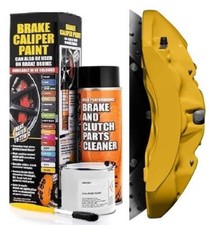 suits PORSCHE (ET-KIT) YELLOW GLOSS Brake Caliper Paint Brush On KIT+gloves