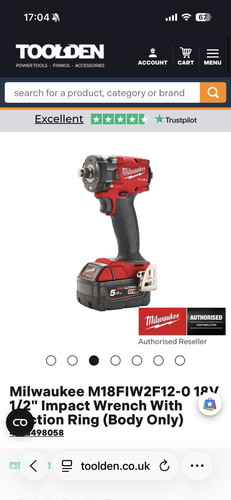 Milwaukee m18fiw2f12 18v - m18fiw2f12-0,