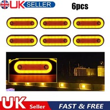 6xLed Lights Side Marker Orange Amber Amber Trailer Truck Lorry Recovery 12/24v