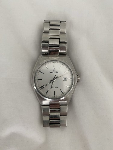 Festina white dial stainless - dial, |