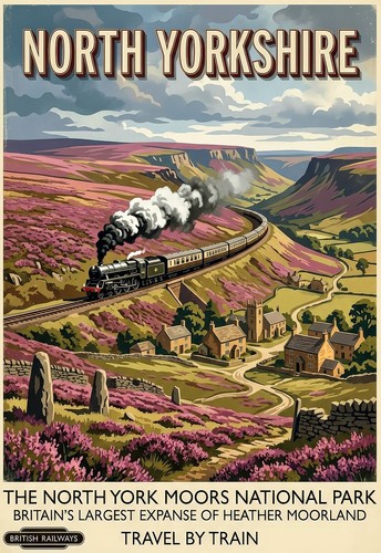 British travel poster print - ,