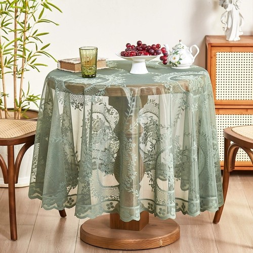 Solid color table cover flower - color,
