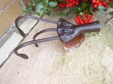 Vintage 3 Prong Cultivator three tine Claw Hoe Rotavator Weeder Old Garden Tool