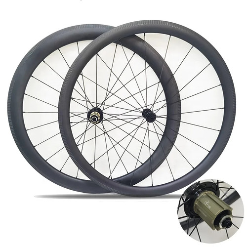 700c road bike carbon wheelset - carbon,