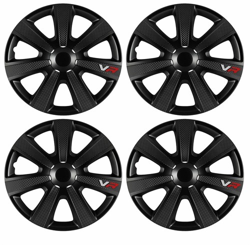 Black wheel trims hub - 4,