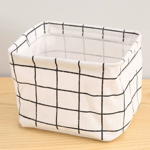 Cotton linen storage - linen, basket