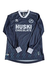 Errea Millwall FC Home Shirt 2023/24 Long Sleeved Medium Navy Blue Free Post 