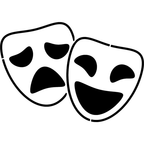 Comedy tragedy masks - &,