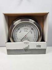 Stainless Steel M&S  Indoor and outdoor  Barometer/Thermometer