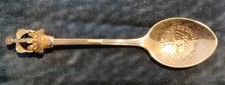 The Queen's. Golden Jubilee.24ct Gold Plated Spoon .